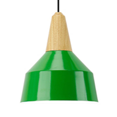 Adjustable Aluminum Pendant Light - Modern Macaron Design 10/14 Inch Width Single Head Living Room