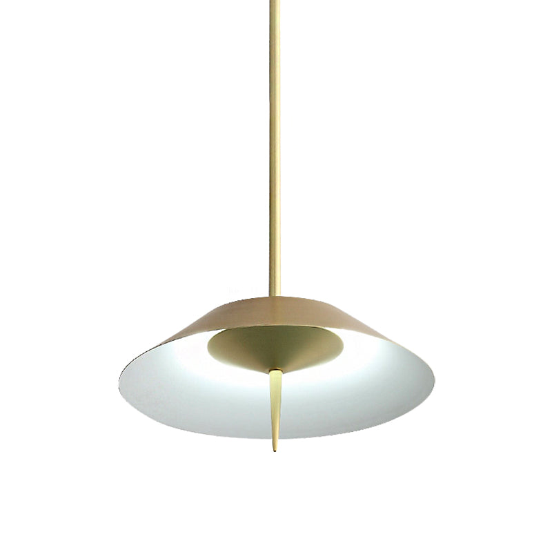Nordic Style Metal Pendant Light With Cone Shade - Black/Copper/Gold Finish Ideal For Dining Room &
