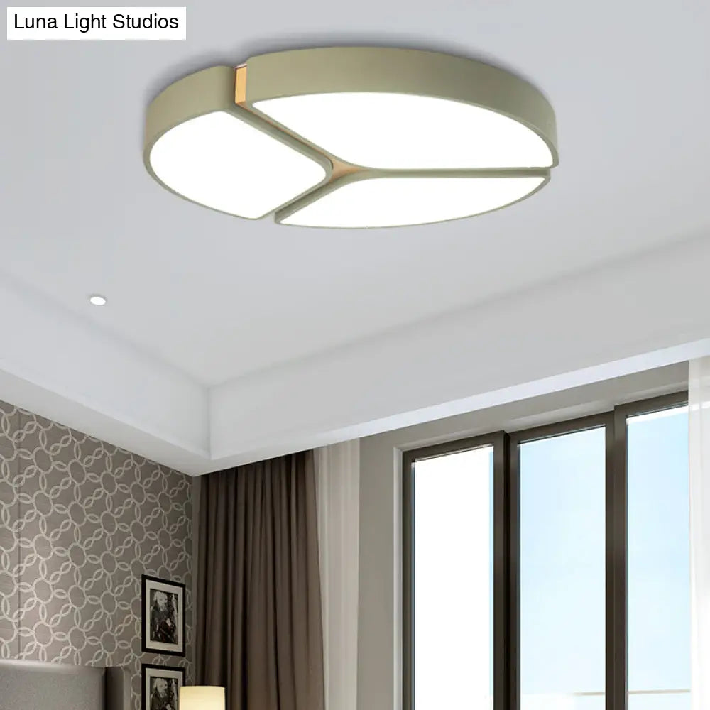 16’/19.5’/23.5’ Macaron Metallic Led Flushmount Light - Warm/White
