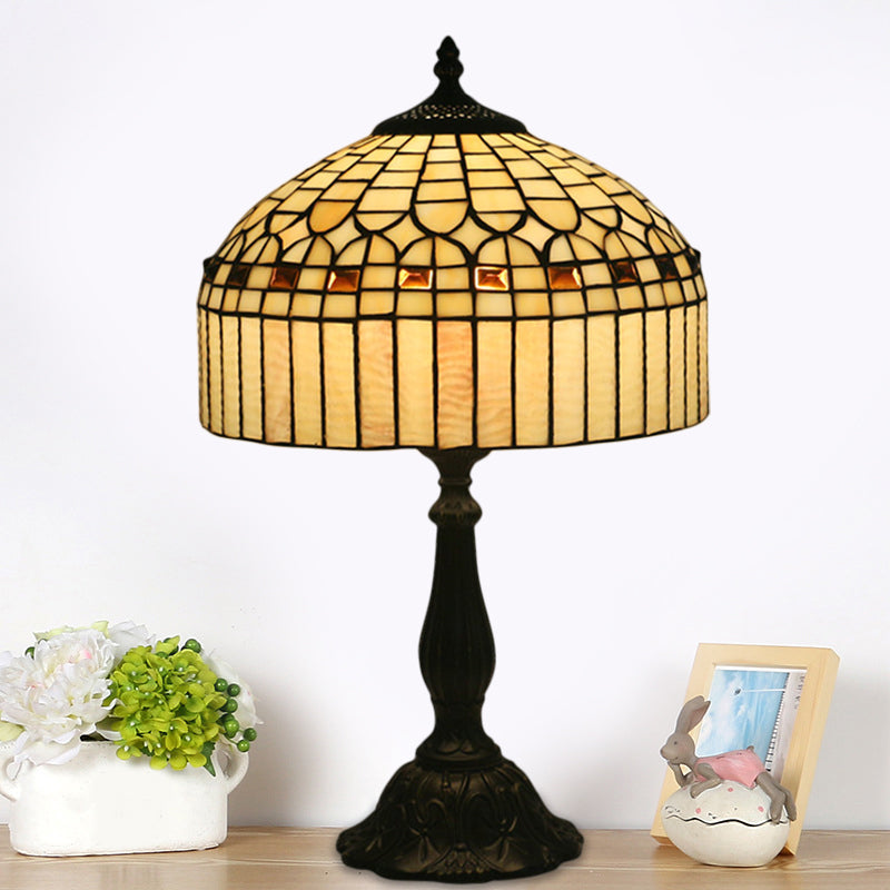 Tiffany Style Beige Glass Nightstand Light
Note: It Is Important To Keep The Keywords Style And