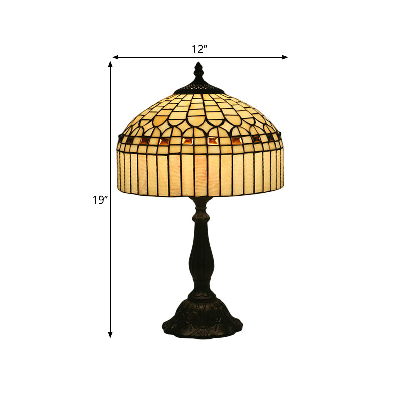 Tiffany Style Beige Glass Nightstand Light
Note: It Is Important To Keep The Keywords Style And