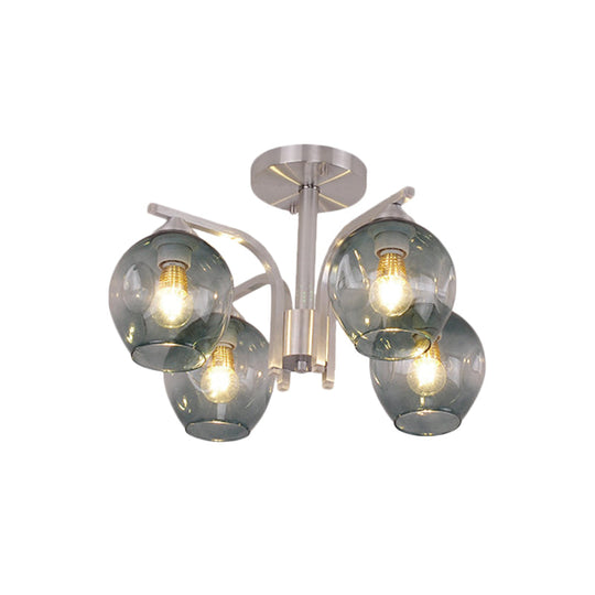 Contemporary 4 - Head Bud Shade Ceiling Light - Perfect For Dining Room Or Bedroom
