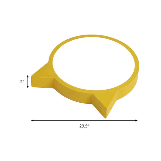 Stylish Kitten Macaron Ceiling Light - Acrylic Candy Colored Flush Mount For Kids’ Bedroom