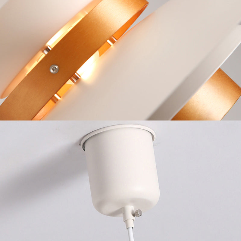 Metal Ufo Pendant Light With Adjustable Cord - Creative One-Light Design Shop Bookstore