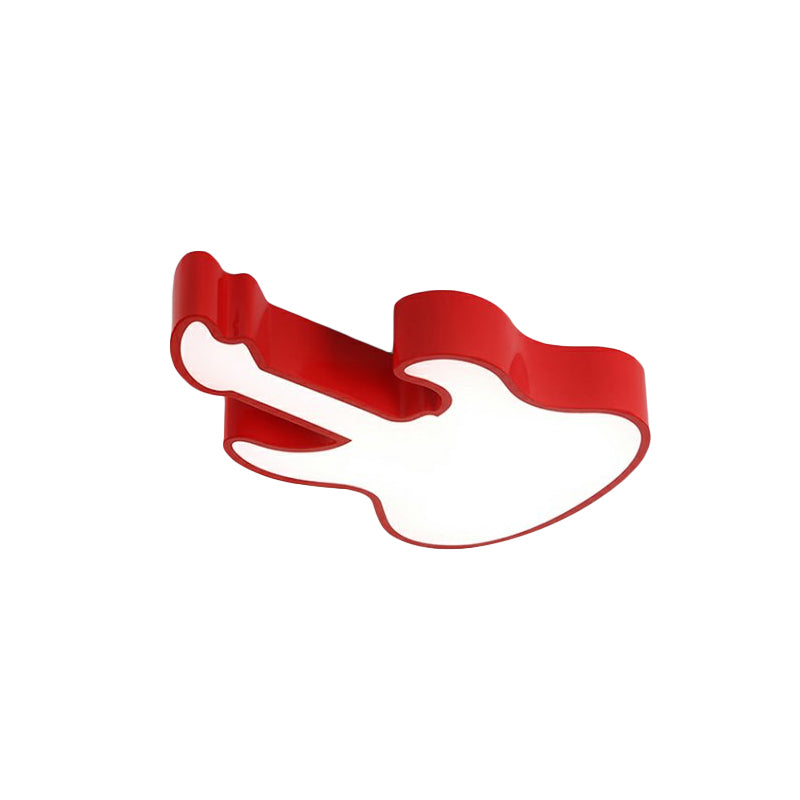 Guitar Baby Led Ceiling Light For Kids’ Bedroom - Acrylic Mount Fixture