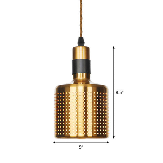 Antiqued Iron Bronze Ceiling Pendant Light - Disc/Dome/Cone Design Single-Bulb Ideal For Dining Room