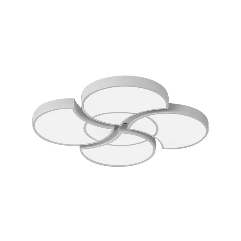 Floral Flush Ceiling Light For Kids Spaces - Metal And Acrylic Lamp Kindergarten Corridor