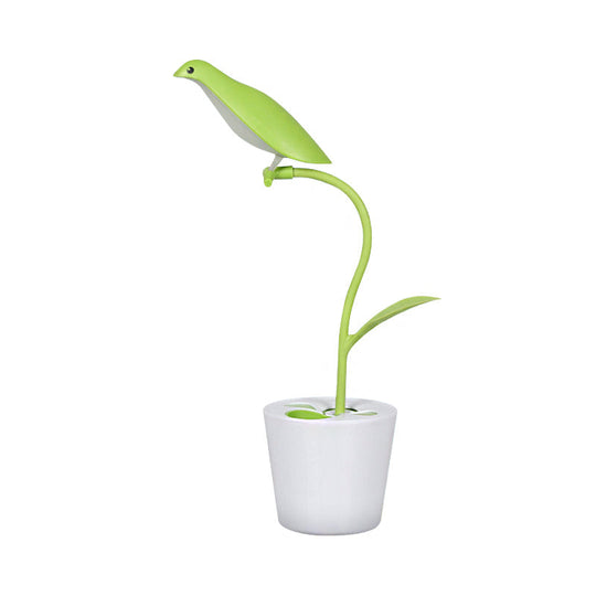 Bird Shaped Desk Light - Eye-Caring 1 Head Macaron Loft Reading For Kids Bedroom