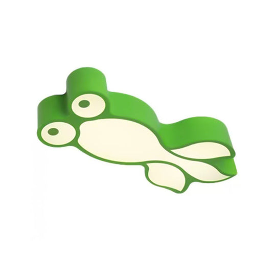 Adorable Little Goldfish Ceiling Light: Acrylic Led Flush Mount For Kids Bedrooms