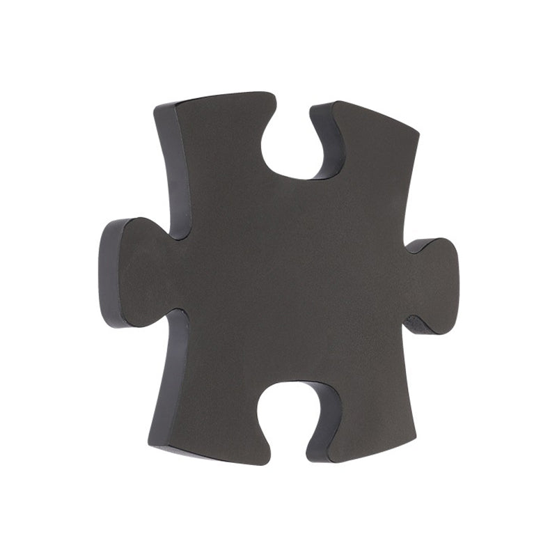 Modern Acrylic Led Wall Sconce - Black/White Jigsaw Design Warm/White Light Living Room