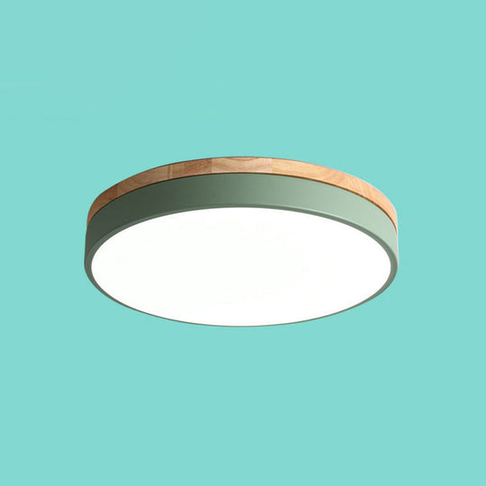Sleek Led Circle Flush Mount Bedroom Lighting With Acrylic Shade
