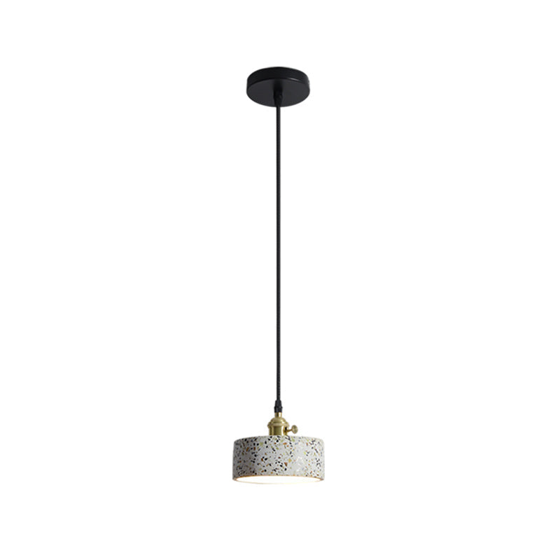 Terrazzo Nordic Style Single-Bulb Pendant Ceiling Light - Geometric Suspension Lighting