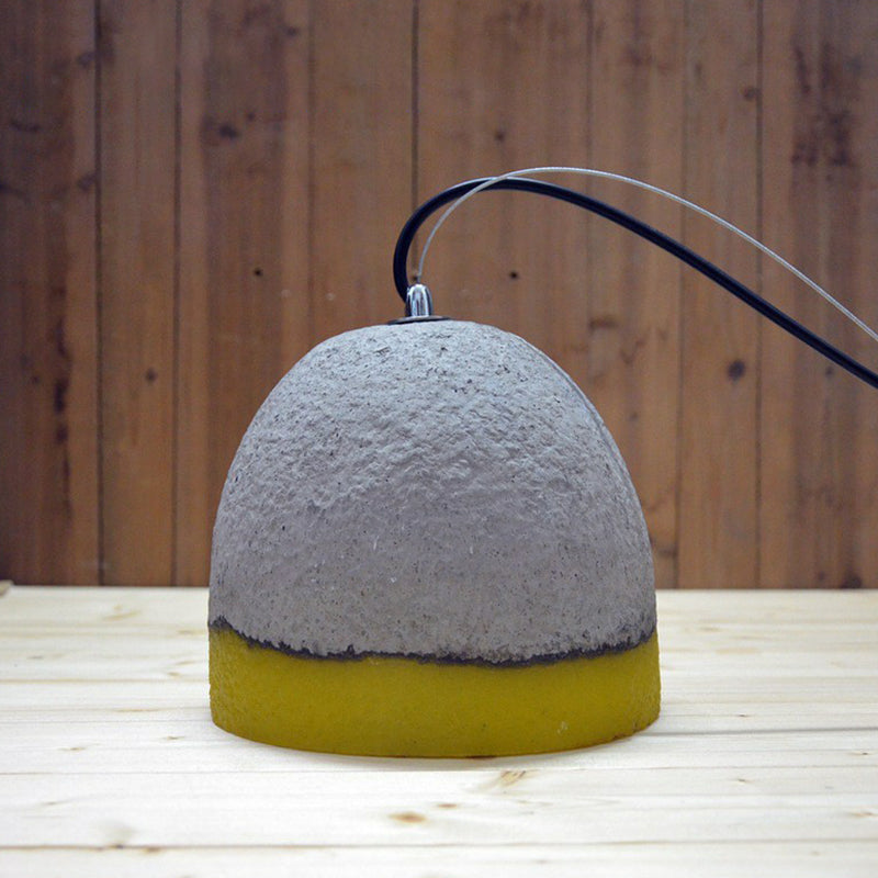 Nordic Cement Bell Shaped Pendant Light With Grey Finish - Ideal For Dining Rooms