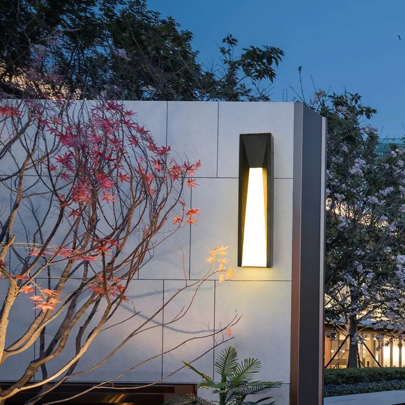 Minimalist Rectangular Acrylic Led Wall Light For Courtyard