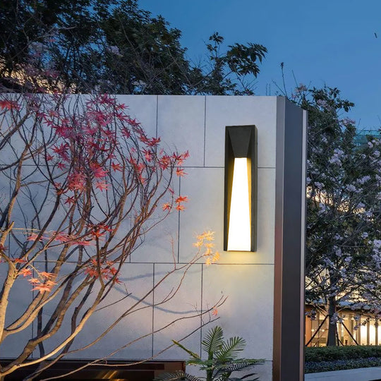 Minimalist Rectangular Acrylic Led Wall Light For Courtyard