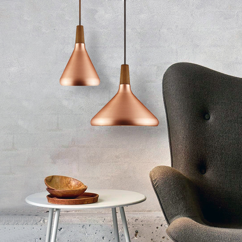 Nordic Conical Metal Pendant Light Fixture - Perfect For Dining Room Ambiance!