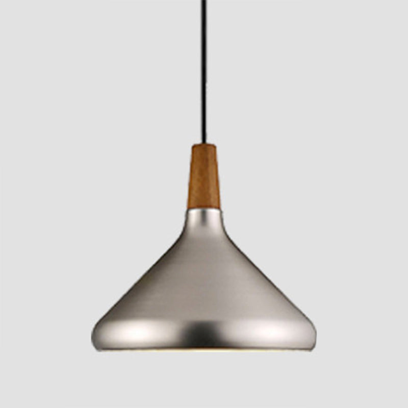 Nordic Conical Metal Suspension Pendant Light For Dining Room - Modern & Stylish Design Silver /