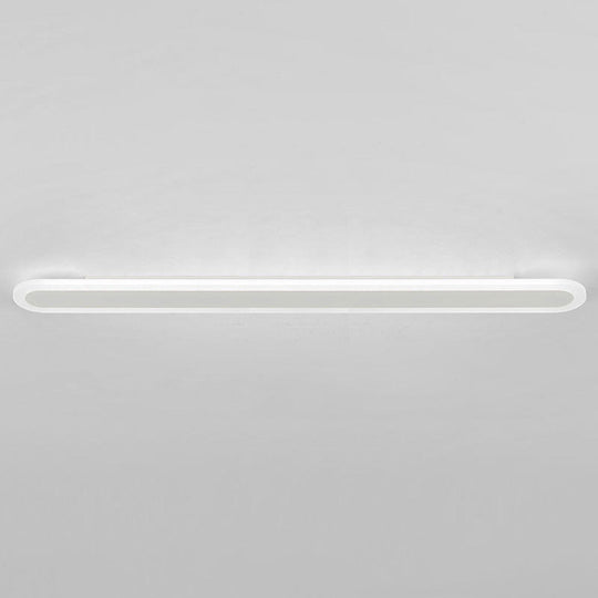 Nordic Style Acrylic Bar Led Wall Sconce For Corridor Lighting White / 47 Warm