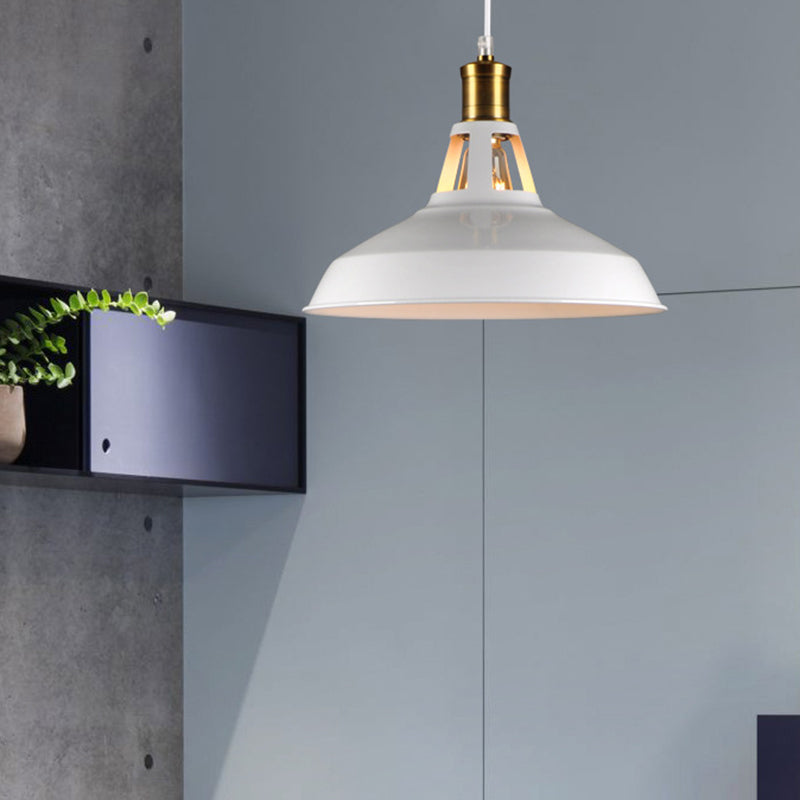 Industrial Metal Pendant Light Kit For Shaded Restaurant - Stylish Hanging Fixture