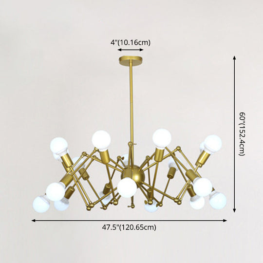 Industrial Sputnik Chandelier For Bar Or Coffee Shop