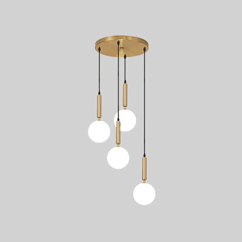 Minimalist Globe Pendant Light For Modern Living Rooms 4 / Brass