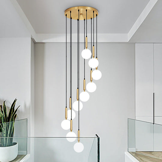 Minimalist Globe Pendant Light For Modern Living Rooms