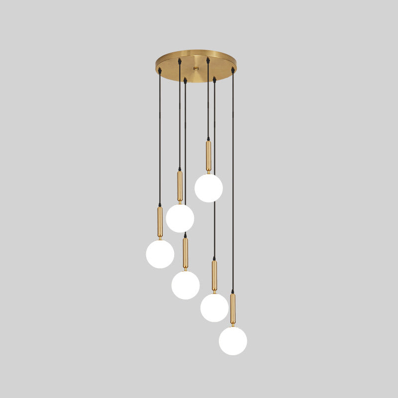 Minimalist Globe Pendant Light For Modern Living Rooms 6 / Brass
