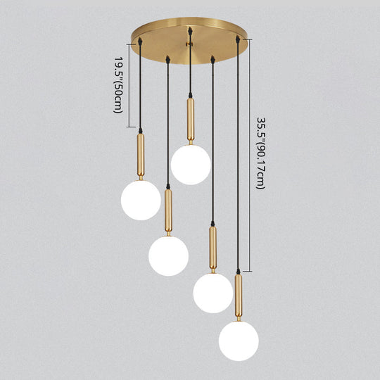 Minimalist Globe Pendant Light For Modern Living Rooms