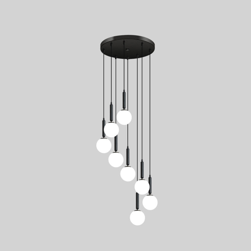 Minimalist Globe Pendant Light For Modern Living Rooms 8 / Black
