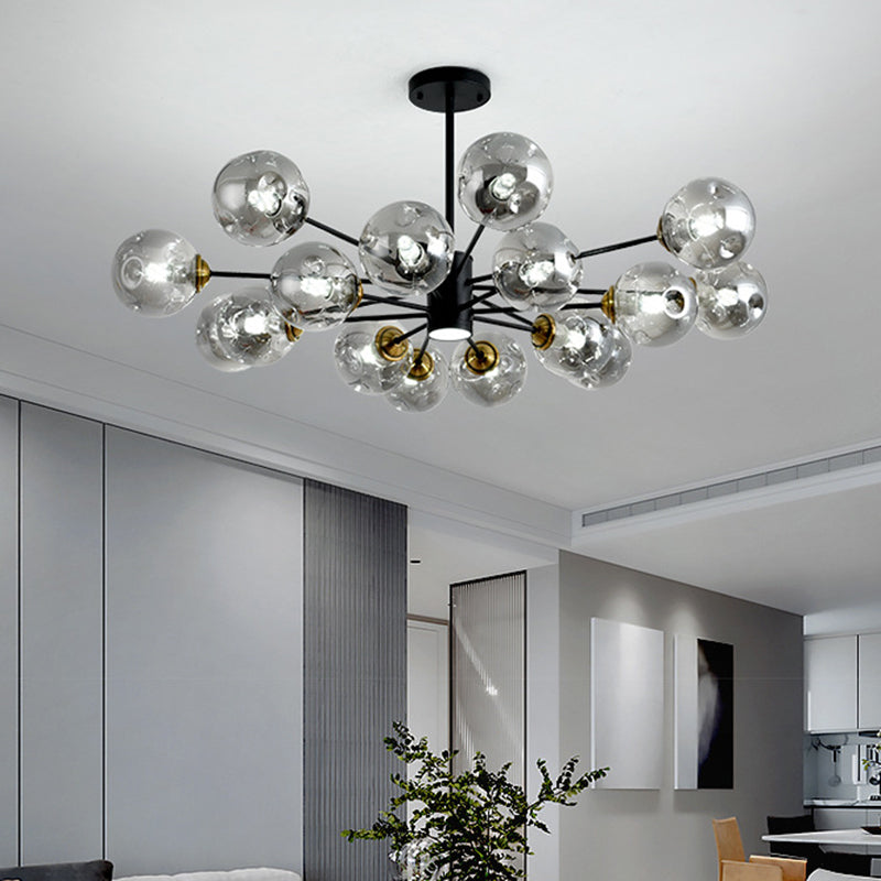 Modern Glass Bubble Chandelier Pendant Lights For Bedroom