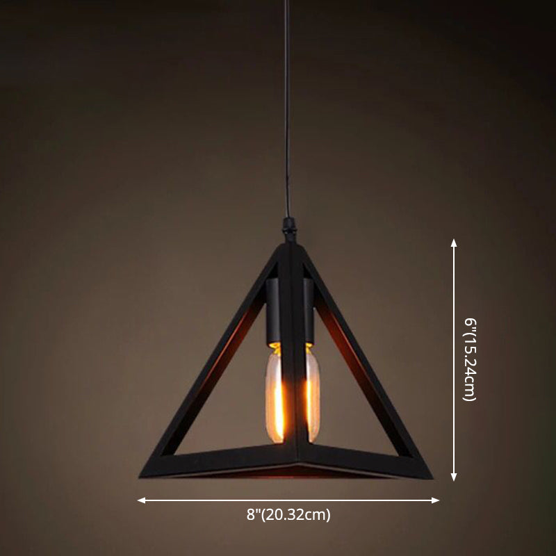 Industrial Retro 1-Light Pendant With Metal Cage For Bar - Hang In Style!