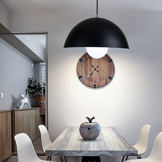 Dome Pendant Ceiling Light – Modern Metal Design With 1 Ideal For Restaurant