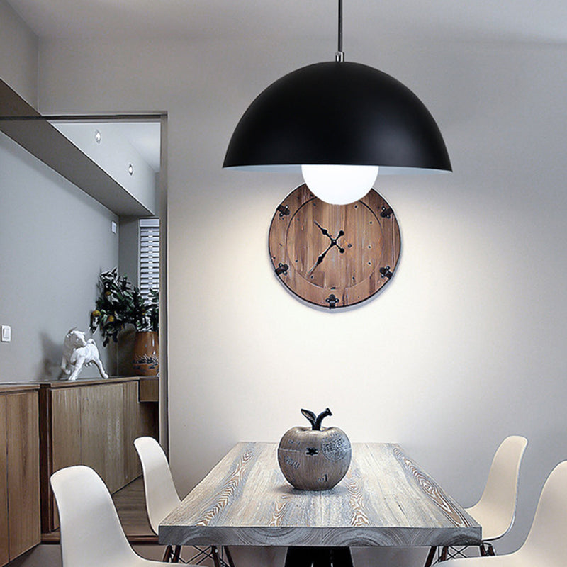 Dome Restaurant Pendant Light Modern Metal Design Hanging Ceiling With 1