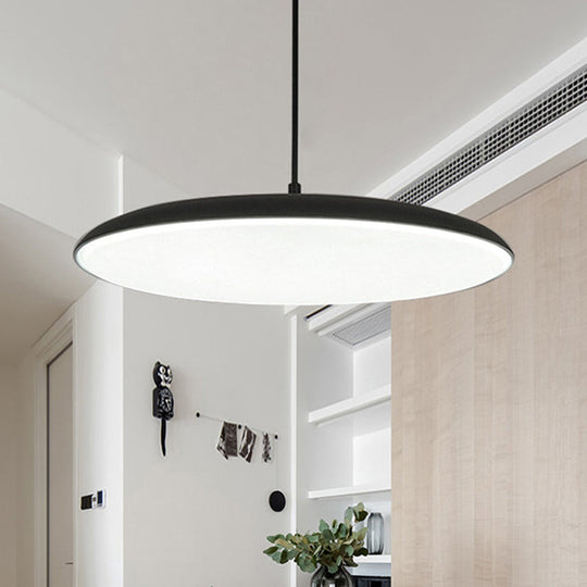 Modern Led Pendant Metal Dining Room Ceiling Light With Acrylic Diffuser