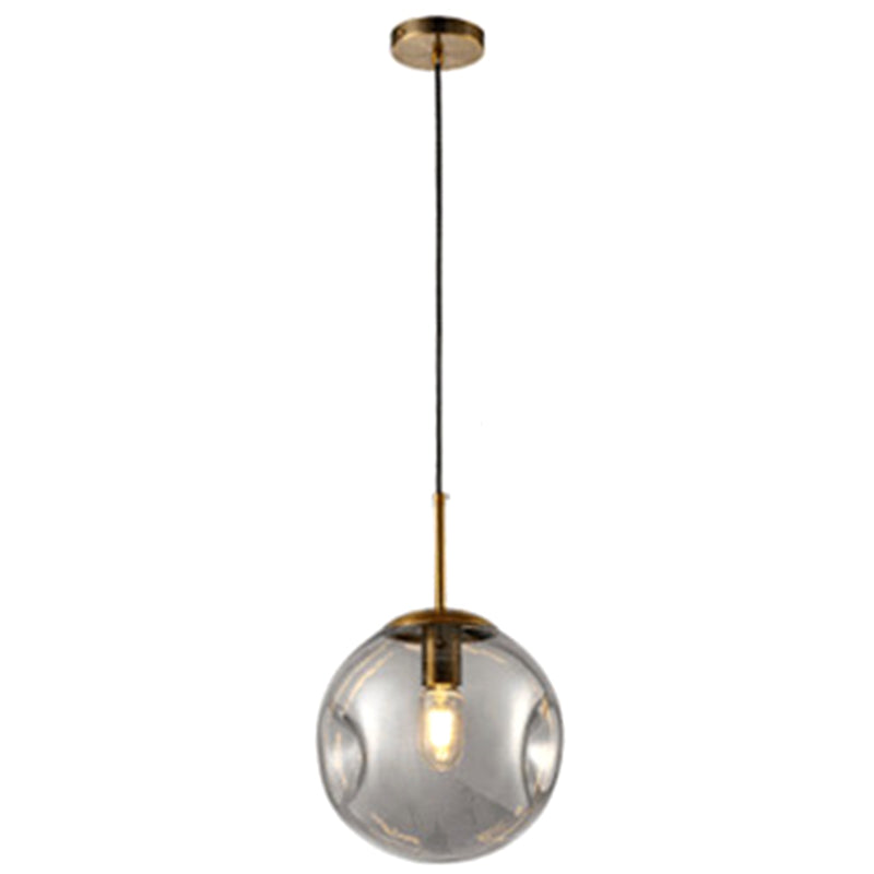 Irregular Glass Ball Mini Pendant Light - Modern Minimalist Hanging Lighting Fixture For Dining Room