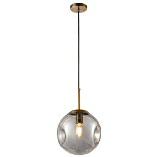 Irregular Glass Ball Mini Pendant Light - Modern Minimalist Hanging Lighting Fixture For Dining Room