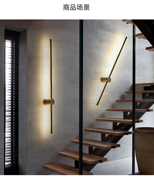 Led Metal Wall Sconce - Modern Minimalist Indoor Lighting