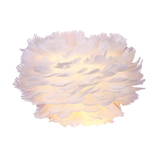 Modern Feather Wall Lamp: Stylish Ambient Lighting For Living Room & Bedroom Decor