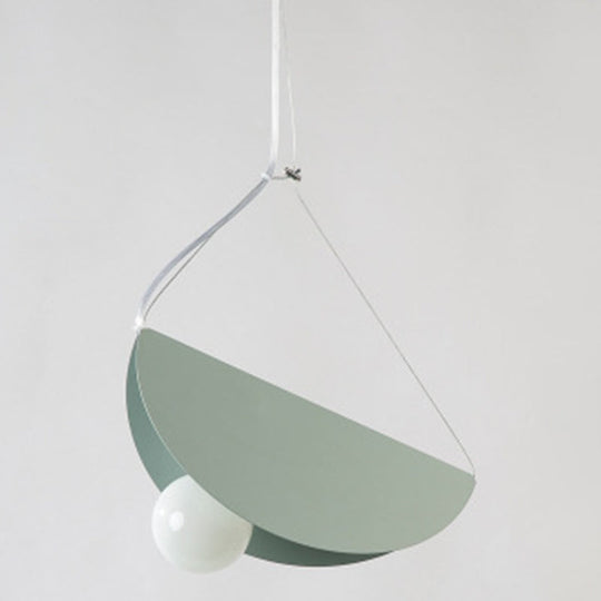Sleek Metal Pendant Ceiling Light- Simplicity & Style In Living Room Lighting Green