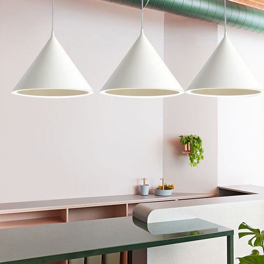 Minimalist Led Conical Pendant Light - Stylish Metal Ceiling Fixture