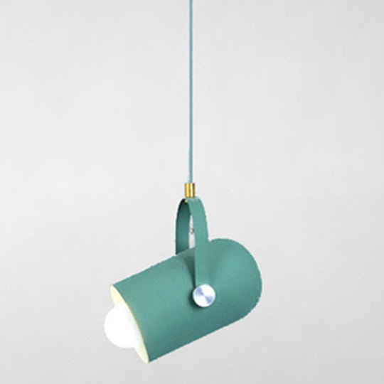 Simplicity Style Metal Pendant Light Kit For Clothes Shop With Handle Hanging Fixture