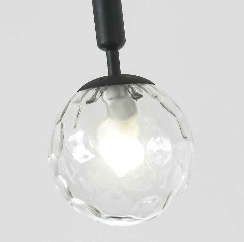 Sleek 3-Light Glass Pendant: Modern Creative Multi-Light Fixture For Clothing Stores