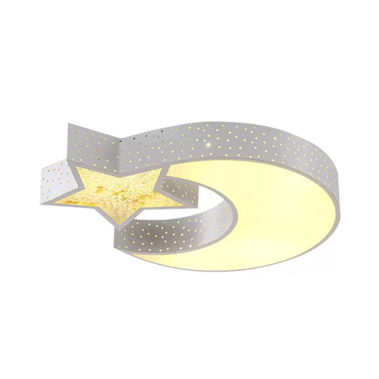 Hollow Star Moon Led Ceiling Light For Kids’ Study Room