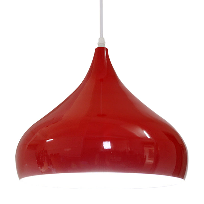 12.5/16.5 Wide Dome Pendant Lighting Modern Iron Hanging Light - 1 Black/White/Red
Note: Although