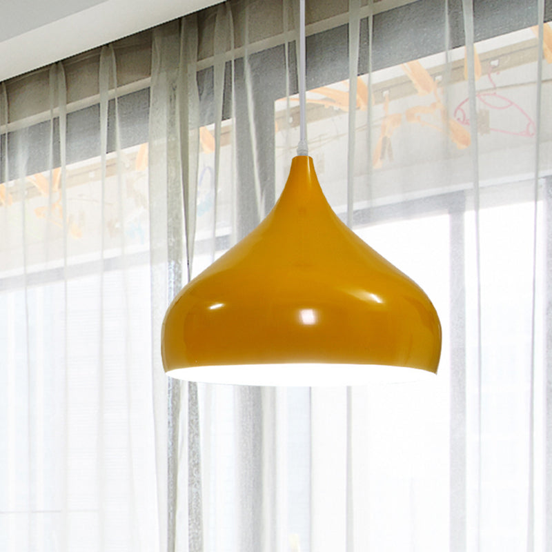12.5/16.5 Wide Dome Pendant Lighting Modern Iron Hanging Light - 1 Black/White/Red
Note: Although
