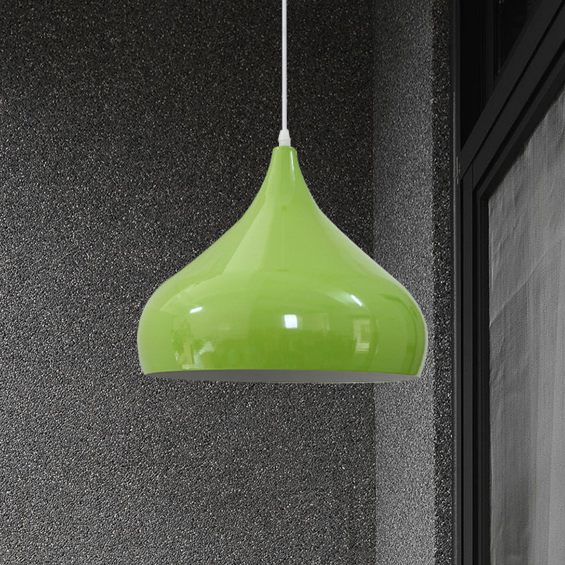 12.5/16.5 Wide Dome Pendant Lighting Modern Iron Hanging Light - 1 Black/White/Red
Note: Although
