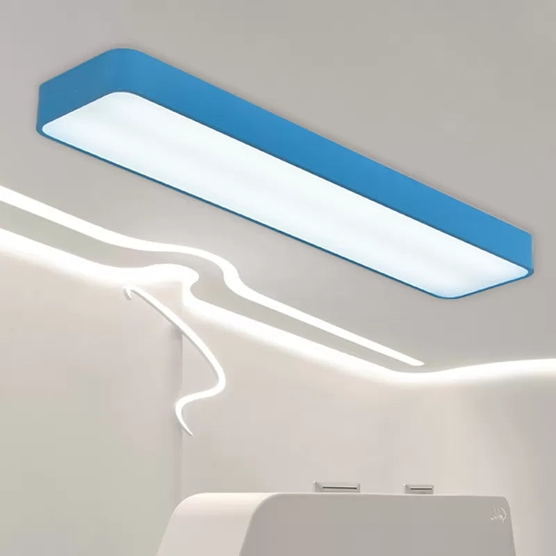 Candy Colored Led Ceiling Lamp For Baby And Kids’ Bedroom - Acrylic Linear Mount