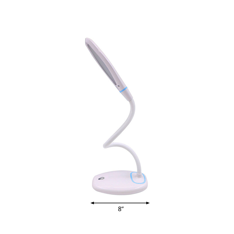 Smart Touch Stepless Dimmable Led Desk Lamp: Flexible Usb Reading Light