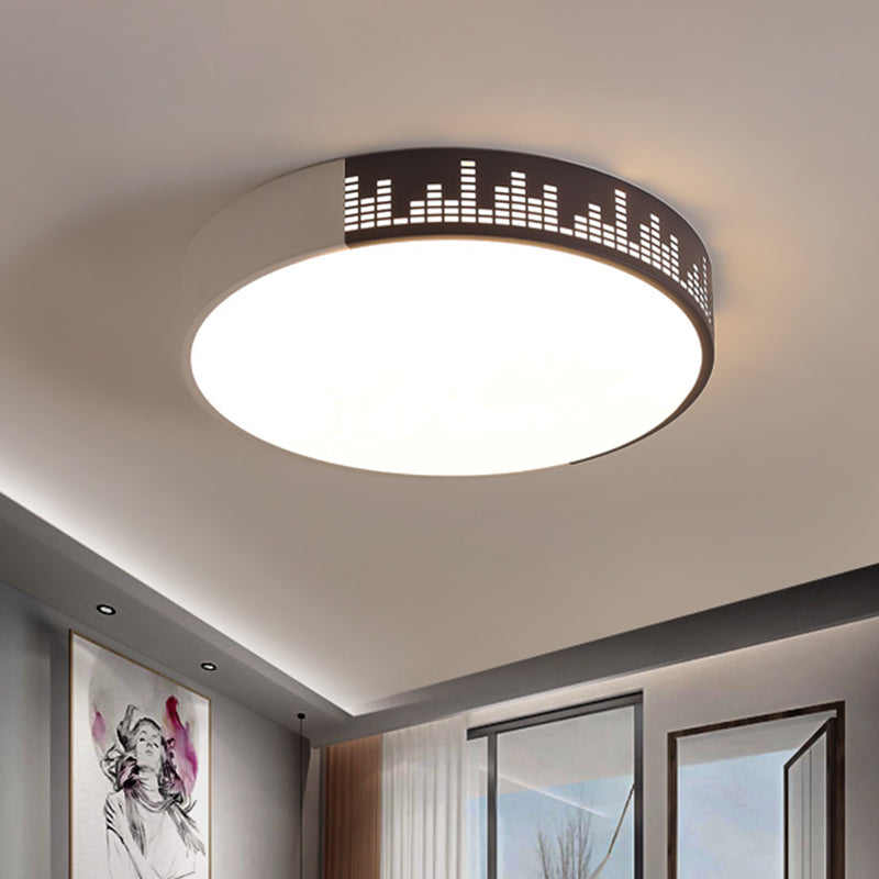 Modern White-Khaki Led Acrylic Ceiling Mounted Light For Bedroom