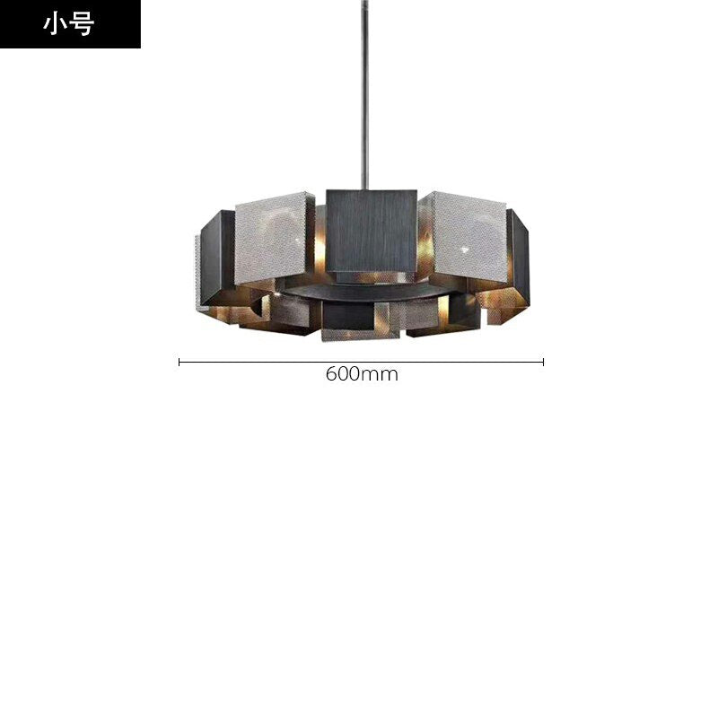 Emily’s Modern Luxury Round Black Metal Chandelier Chandeliers